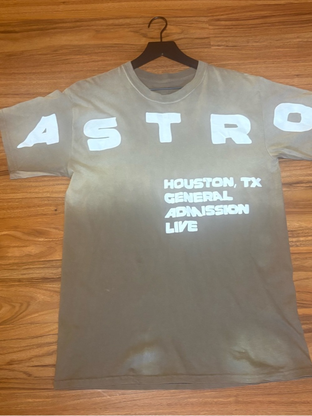 Cactus Jack by Travis Scott Brown Graphic Tee with Black Print